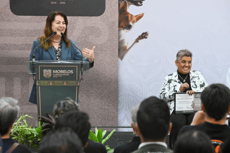 Margarita González Saravia presenta avances del Registro Único de Mascotas en Morelos