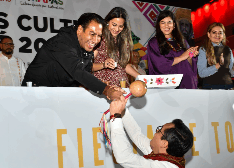 Berriozábal enaltece su herencia zoque con la Lavada de Manteles en “El Mequé”