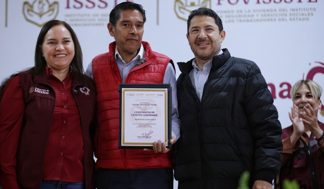 “Hoy condonamos deudas impagables a trabajadores del Estado”: Martí Batres en entrega de finiquitos FOVISSSTE