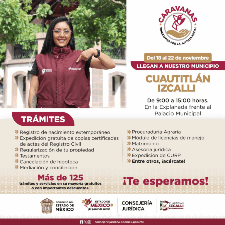 Llegan a Cuautitlán Izcalli las Caravanas Itinerantes por la Justicia Social