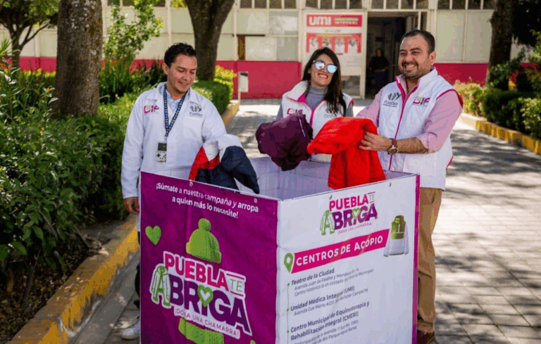 UMI del DIF Puebla se suma a la campaña “Puebla te abriga, dona una chamarra”