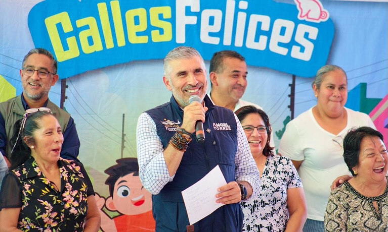 Inaugura Ángel Torres más Calles Felices en la colonia Patria Nueva
