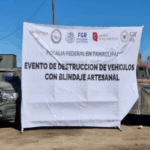 FGR lleva a cabo la destrucción de 22 vehículos con blindaje artesanal