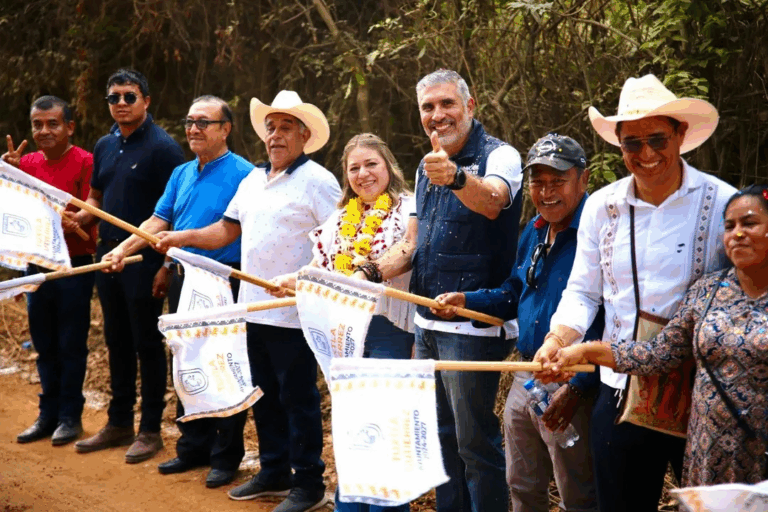 Inicia Ángel Torres trabajos de importante vialidad que conectará los ejidos El Jobo y Copoya