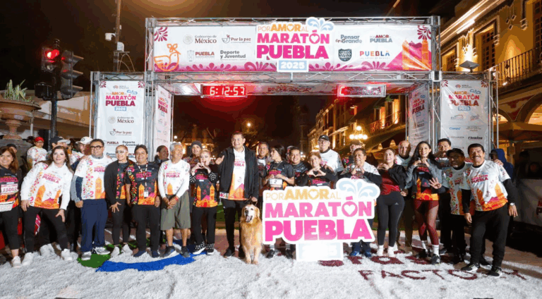 Más de 20 mil personas participan en el Maratón de Puebla 2025