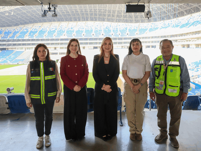 Nuevo León realiza simulacro de emergencias rumbo al Mundial 2026 en el estadio BBVA