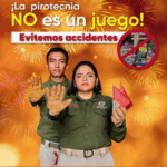 Autoridades de Berriozábal exhortan a evitar el uso de pirotecnia en temporada decembrina