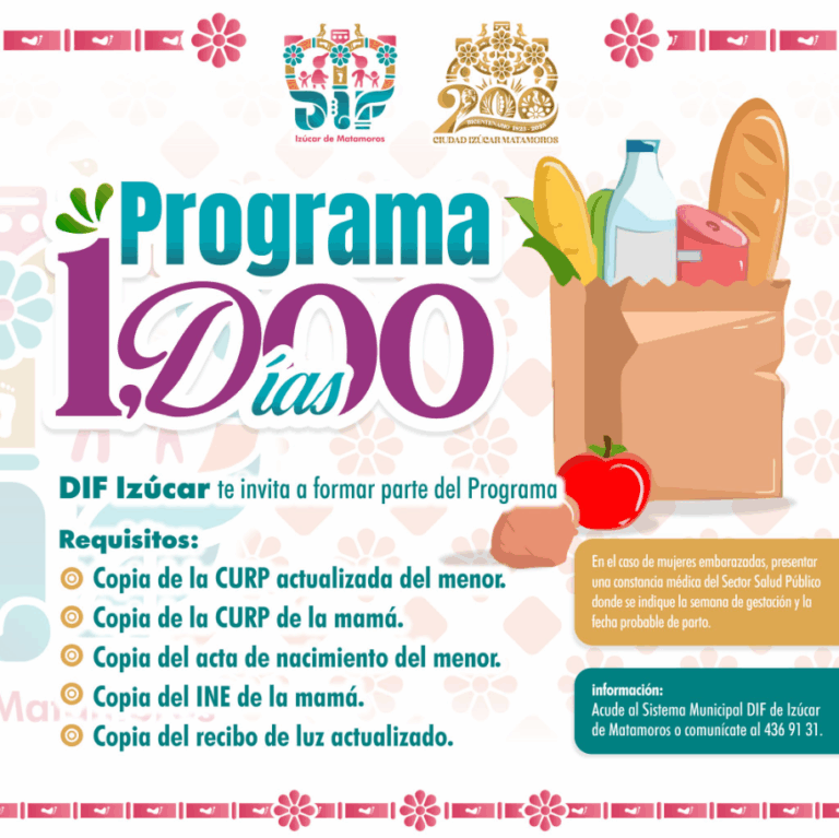 Gobierno de Izúcar impulsa el Programa 1000 Días para fortalecer la salud materno-infantil