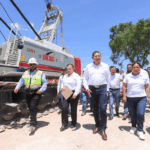 Con maquinaria de alta tecnología, Puebla conecta a siete municipios con el nuevo Puente La Panga
