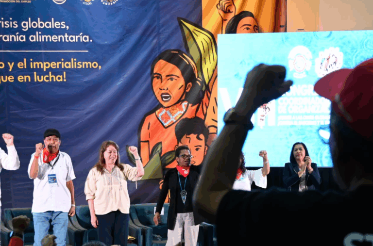 Margarita González Saravia reafirma su compromiso con el campo en congreso continental de la CLOC–Vía Campesina