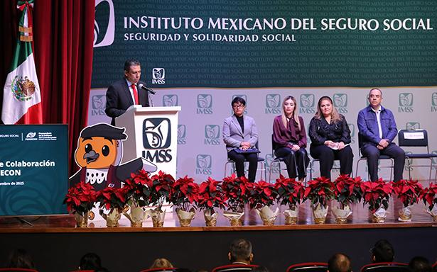 IMSS y PRODECON firman convenio para fortalecer cultura contributiva y seguridad social en México