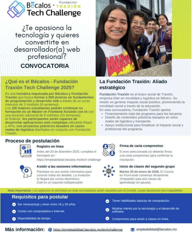 Jóvenes de Álvaro Obregón podrán acceder a becas en programación web con inteligencia artificial