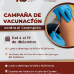 Lanza Álvaro Obregón campaña de vacunación contra el sarampión