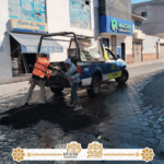Gobierno de Izúcar de Matamoros refuerza trabajos de bacheo para mejorar la movilidad urbana