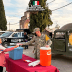 Ejército Mexicano brinda apoyo humanitario en Hueypoxtla ante bajas temperaturas