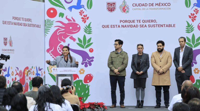 Clara Brugada lanza campaña navideña para reducir residuos con enfoque sustentable