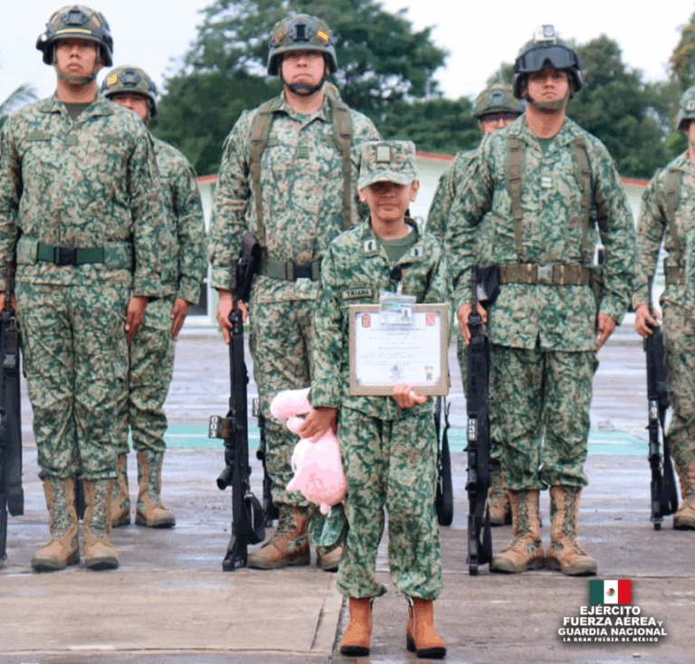 Airanny Gissel, “Soldado por un Día”, fortalece vínculo entre la niñez y las Fuerzas Armadas