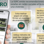 SSPC emite recomendaciones para prevenir estafas en anuncios de renta de inmuebles en redes sociales