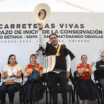 Eduardo Ramírez arranca trabajos de conservación del camino Betania–Soyatitán–Amatenango del Valle