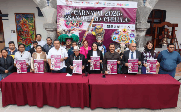 Cholula presenta el Carnaval 2026, símbolo de identidad y orgullo comunitario
