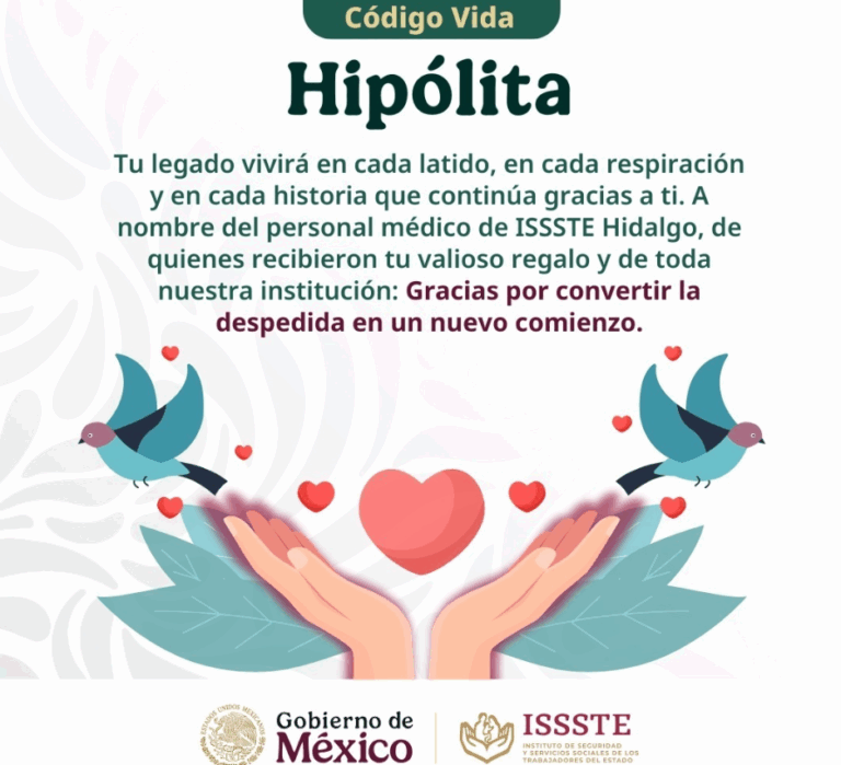 Hospital del ISSSTE en Hidalgo registra la primera donación de tejidos del 2026