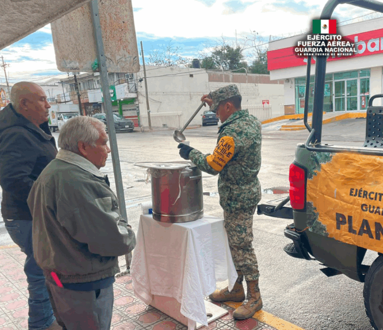 Ejército Mexicano brinda apoyo a población de Coahuila ante bajas temperaturas
