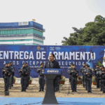 Eduardo Ramírez encabeza entrega de armamento a las corporaciones de seguridad estatal