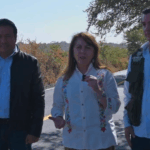 Margarita González Saravia entrega carretera rehabilitada Miacatlán–Palo Grande