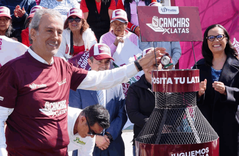 Arranca en Puebla la campaña “Canchas x Latas” para rehabilitar espacios deportivos con reciclaje