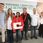 Eduardo Ramírez entrega apoyos para impulsar la actividad textil e inaugura Comedor del Humanismo