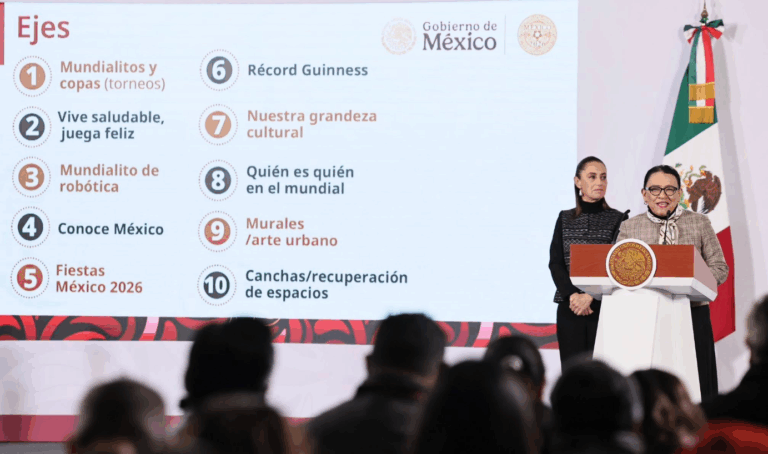 Gobierno de México presenta los 10 ejes del #MundialSocial para promover deporte, salud y valores comunitarios