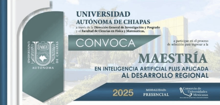 UNACH amplía convocatoria para Maestría en Inteligencia Artificial Aplicada al Desarrollo Regional
