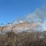 Protección Civil de Berriozábal combate incendio cerca del Cerro de la Tienda