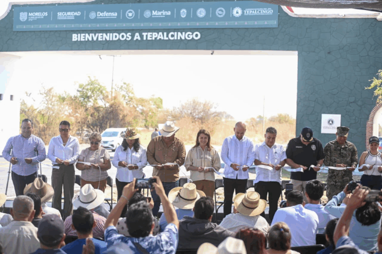 Instalan nuevo arco de videovigilancia en Tepalcingo para reforzar seguridad en Morelos