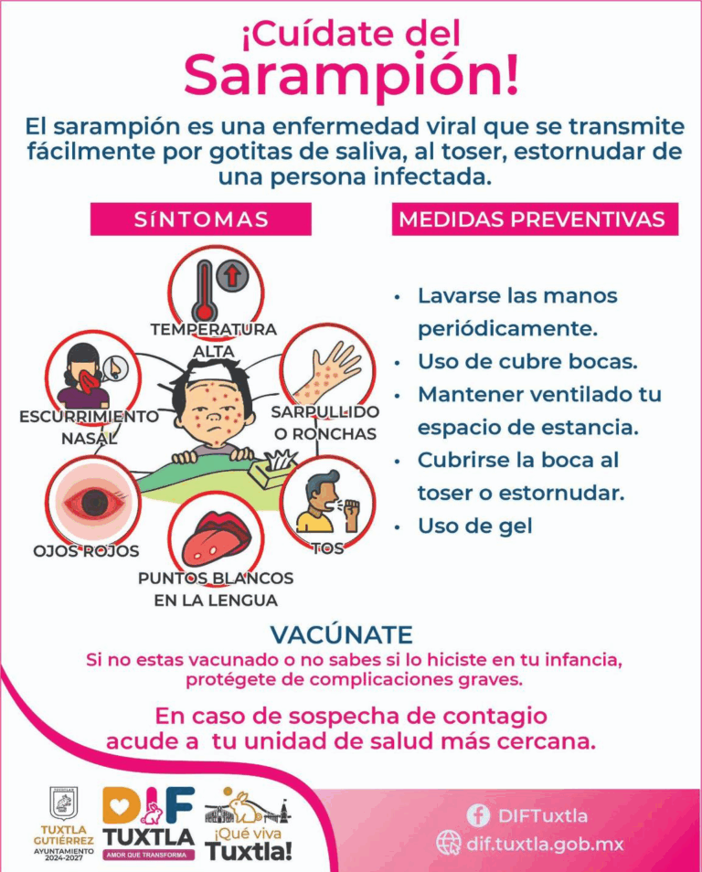 Ángel Torres llama a prevenir el sarampión y proteger a las familias de Tuxtla