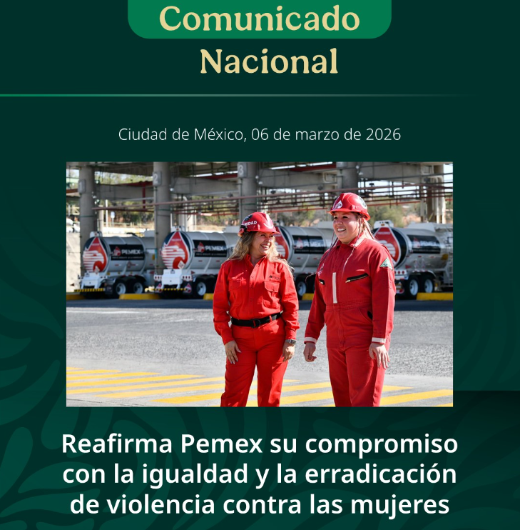Pemex impulsa acciones por la igualdad y contra la violencia hacia las mujeres