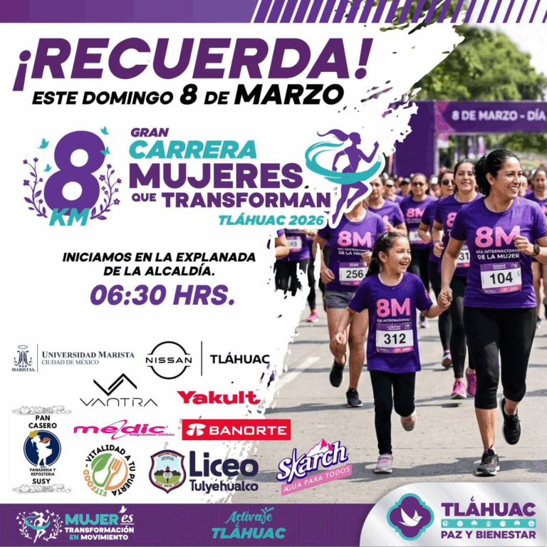 Tláhuac organiza la 4ª Gran Carrera Conmemorativa por el Día Internacional de la Mujer