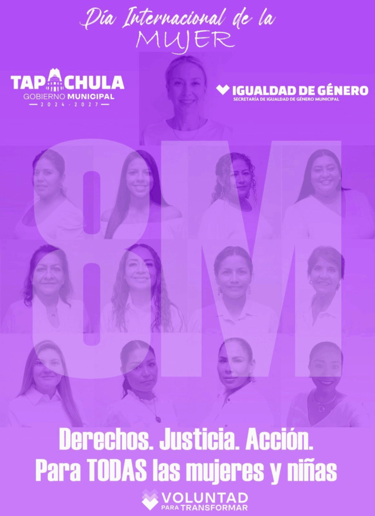 Ayuntamiento de Tapachula reconoce la labor de las mujeres en el Día Internacional de la Mujer