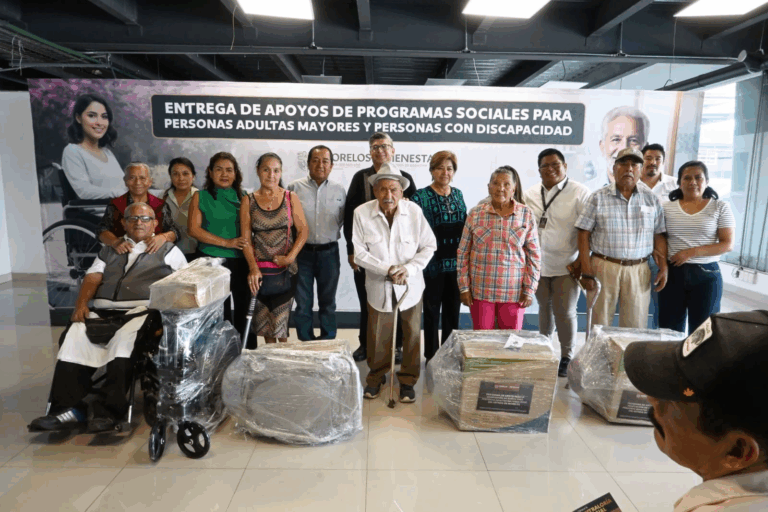 Concluye en Morelos entrega de apoyos a adultos mayores y personas con discapacidad