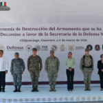 Destruyen armamento en Guerrero como parte de la campaña “Sí al Desarme, Sí a la Paz”