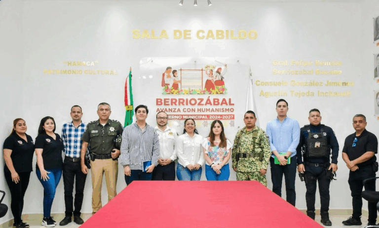 Realizan en Berriozábal la Novena Sesión del Consejo Municipal de Seguridad Pública