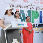 Valeria Rosales inicia campaña de descacharramiento para prevenir enfermedades en Villaflores