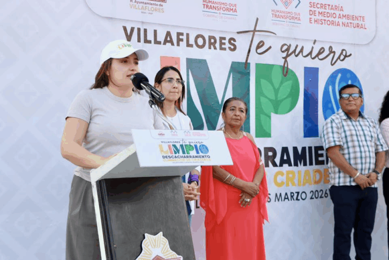Valeria Rosales inicia campaña de descacharramiento para prevenir enfermedades en Villaflores