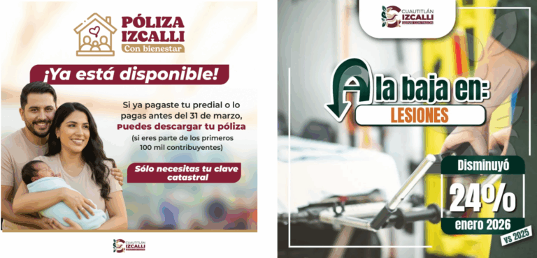 Cuautitlán Izcalli reduce 24% el delito de lesiones durante enero de 2026