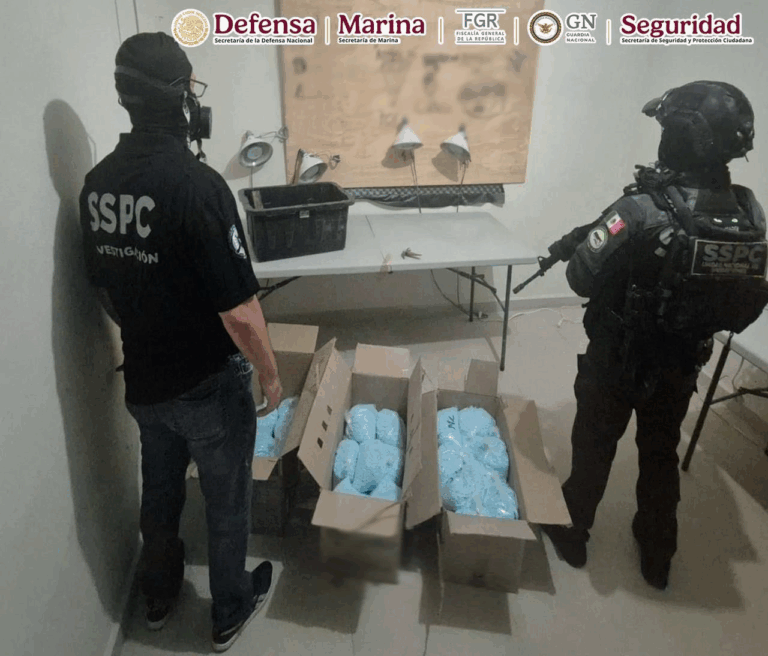 Aseguran más de 270 kilos de fentanilo y detienen a presunto líder criminal en Colima