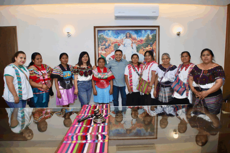 Magistrado presidente del Poder Judicial de Chiapas recibe a productoras del programa “Sembrando Vida”
