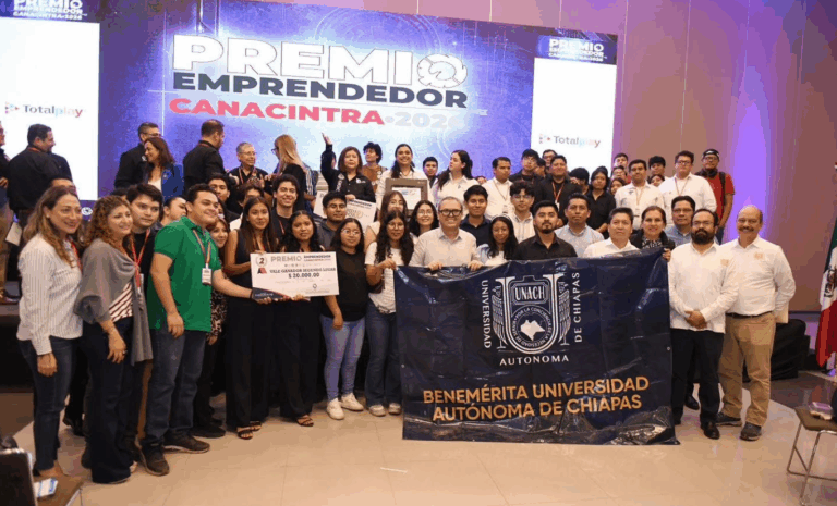 Estudiantes de la UNACH obtienen segundo lugar en el Premio Emprendedor CANACINTRA 2026