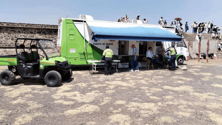 Edoméx implementa operativo especial por el Equinoccio de Primavera en Teotihuacán