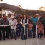 Valeria Rosales inaugura nuevas calles en el ejido 16 de Septiembre