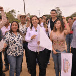 Rocío Nahle inicia construcción de 18 km de carretera entre Hidalgotitlán y Uxpanapa